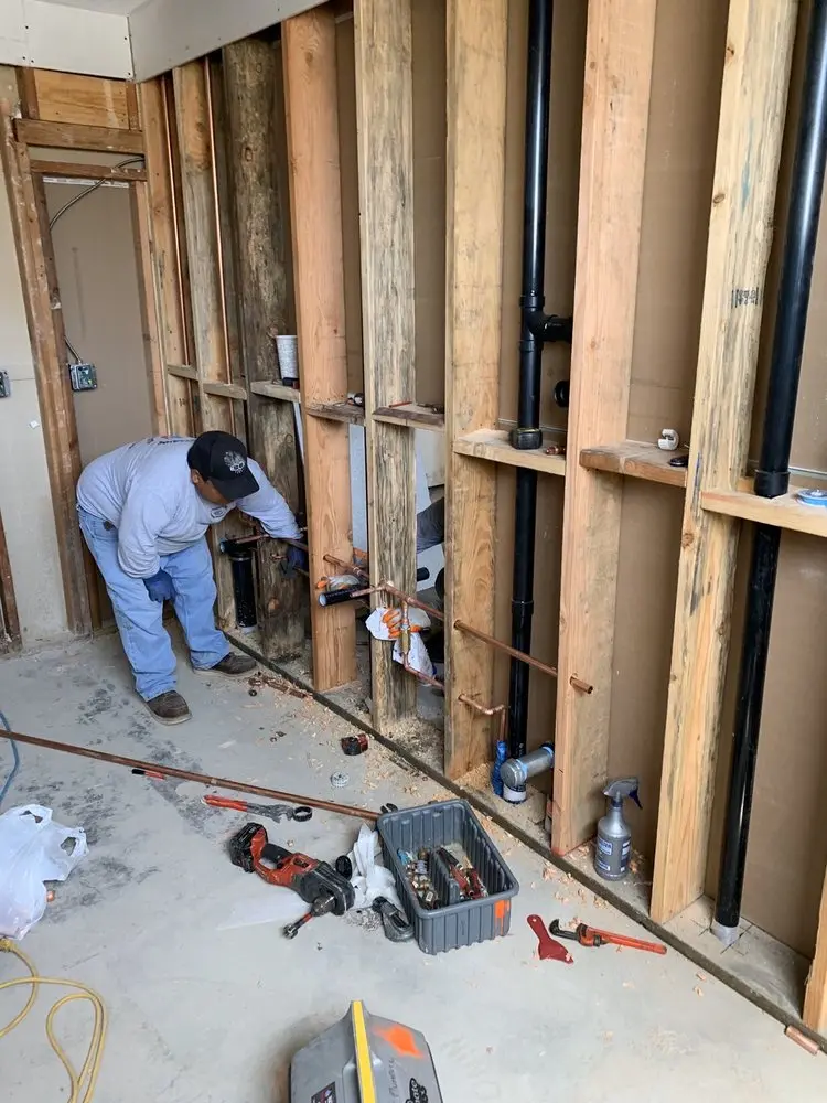 Commercial rough-in plumbing for Gas Line Repair in Rockport